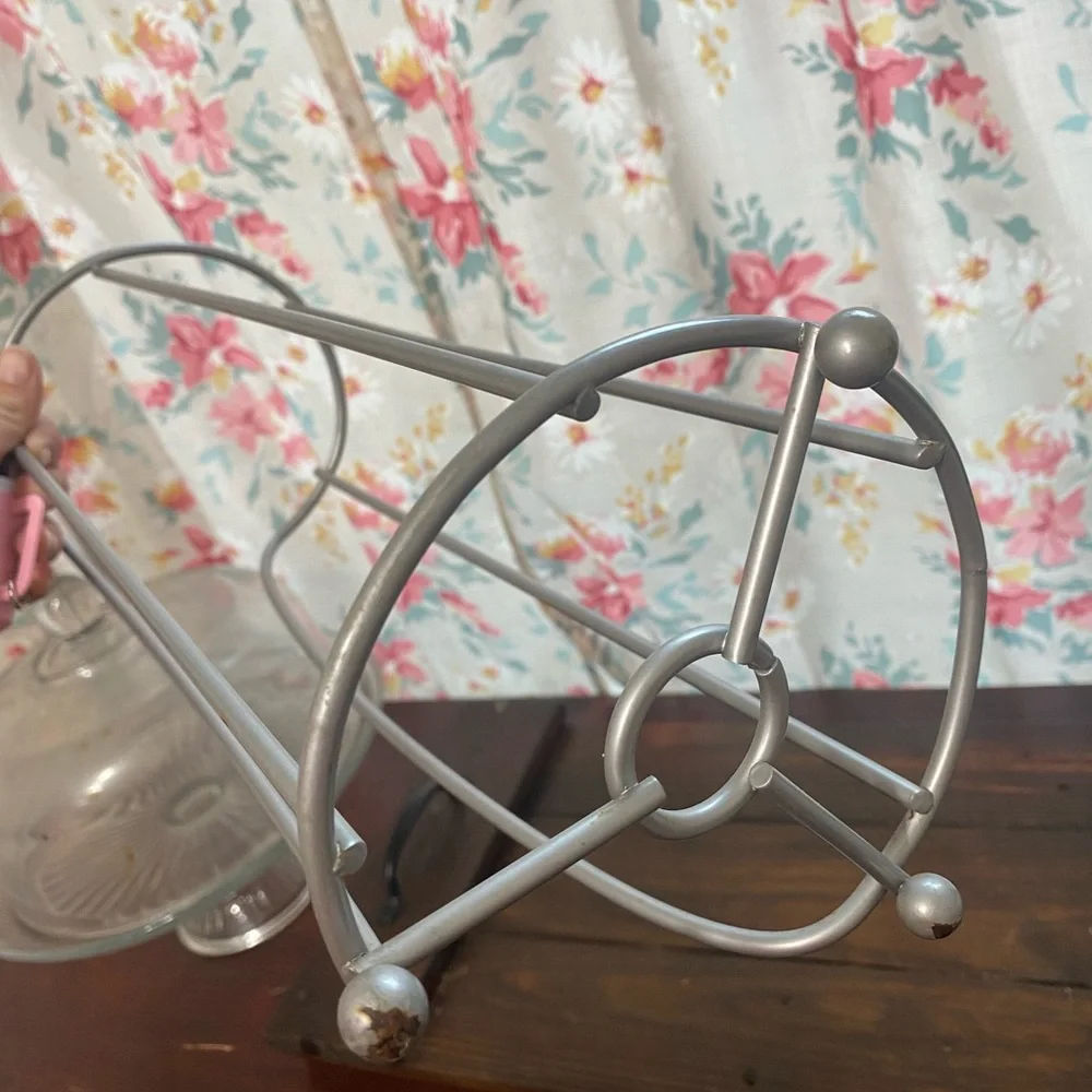 Gray Metal Toilet Paper Holder - Picture 2 of 2